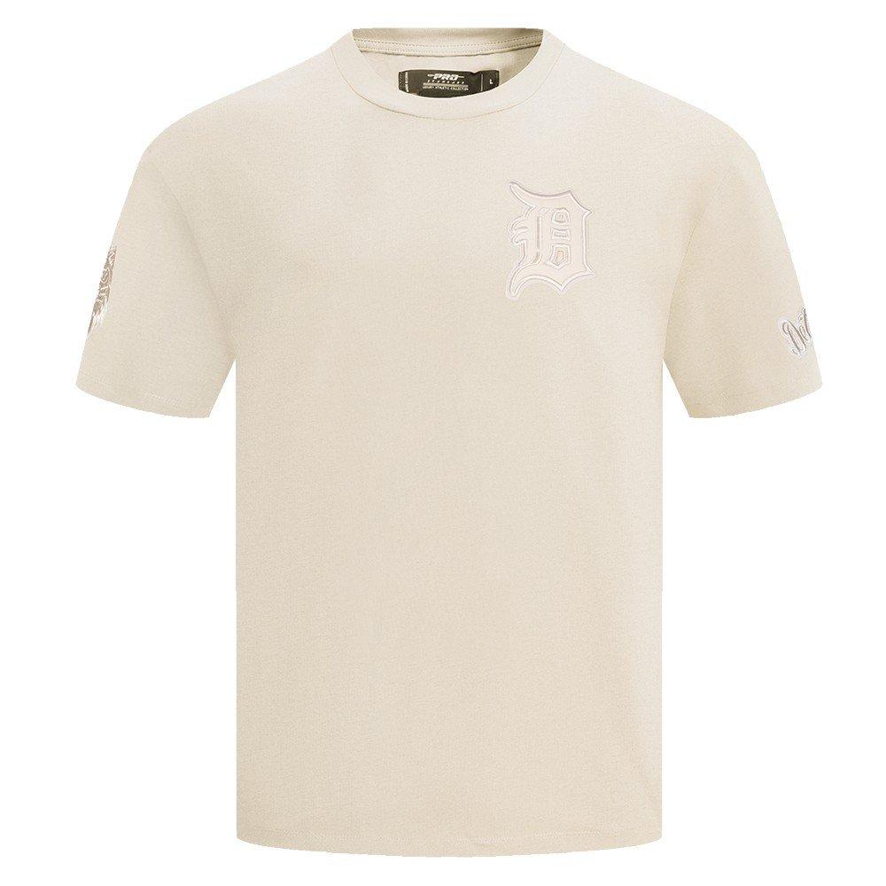 Pro Standard Men's MLB Detroit Tigers Neutral Drop Shoulder Top - Eggshell - EGGSHELL